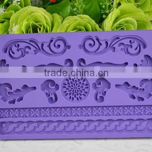 2016 New Products Silicone Lace Mat , Soft Fondant Cake Tools thumbnail-2