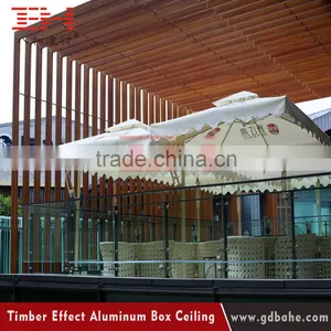 Wooden Grain Profile Ceiling Suspended Aluminum Ceiling thumbnail-5