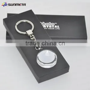 Blank Key Ring DIY Digital Photo Sublimation Creative Promotional Gift Crystal Key Chain thumbnail-5