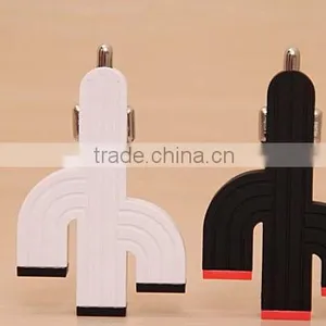 Cactus Shape Usb Charger 5v 4a Three Usb Port Universal Mini Car Charger for Mobile Phone thumbnail-1