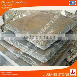 Natural Rusty Slate Exterior Wall Caps/column Caps thumbnail-1