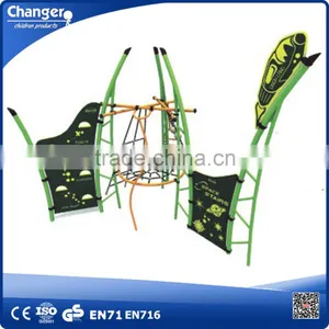 Residential Steel Pipe Used Outdoor Playground Equipment Kids Climbing Playground thumbnail-1