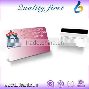 Cheap Price PVC Magnetic Stripe Card With Embossed Numbering and Signature Panel thumbnail-1