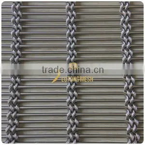 Anping Lutong Mesh Decorative Metal Wire Mesh Wall Panel for Architectural Facade Cladding thumbnail-2