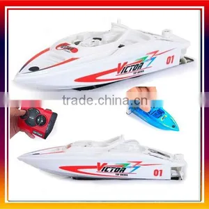 Electric Radio Remote Control rc Mini Speed Racing Boat Twin Motor RTR thumbnail-1
