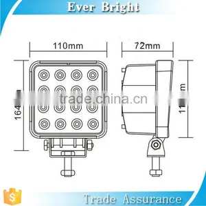 High Power Auto Truck Led Light Led Flood Light Outdoor 48W Led Work Light thumbnail-3