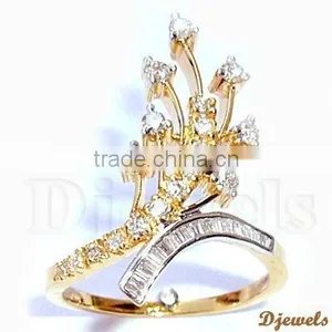 Diamond Gold Wedding Ring, Engagement Rings,Wedding Rings thumbnail-1