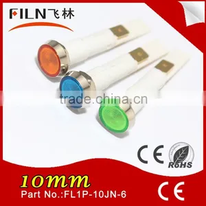 Dia 10mm Nylon PA66 Oven Round 12v Mini Led Light Indicator thumbnail-2