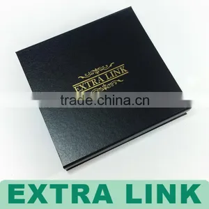 Black PU Leather Paper Covered Magnetic Closure Box For Small Gift(We Supply Factory Price) thumbnail-1