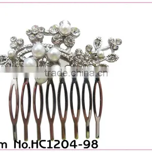 High Quality Beautiful Hair Comb Bridal Flower Hair Combs thumbnail-1