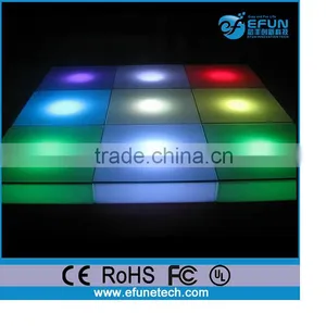 IP67 Plastic 3D Light up Dance Disco Led Floor With 16 Kinds of Colors Available thumbnail-1