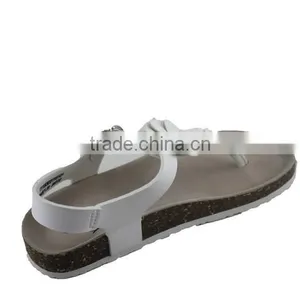 2015 White Flip-flops Cork Outsole Wear-resisting Lady Sandal Shoes thumbnail-2