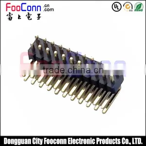 2.54mm Pitch Dual Right Angle Pin Header Connector thumbnail-1