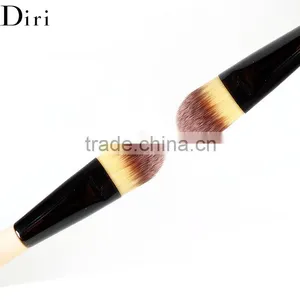 Double Sided Yellow Hair Long Handle Foundation Eye Shadow Brush thumbnail-5