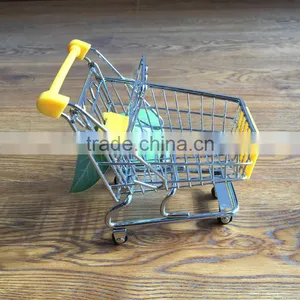 Hot Sell Shopping Cart Toy Mini Supermarket Handcart Mini Storge Basket thumbnail-5