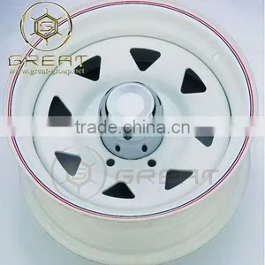 Steel Material of White Trailer Wheels thumbnail-5