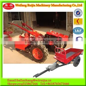 China Manufacturer Diesel Engine Power Tiller With 0.5ton /1ton/1.5ton Two Wheel Trailer thumbnail-1