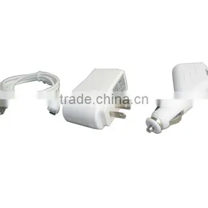 3 in 1 USB Cable Car Wall Travel AC Power Charger Adapter for Amazon Kindle Touch and Amazon Kindle Fire thumbnail-1