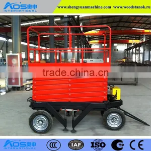 China Shandong Aos Hydraulic Scissor Car Lift for Overseas Selling thumbnail-1