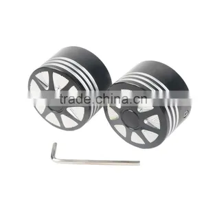 Black Front Axle Nut Cover Bolt For Touring Softail Road King Glide FLTR thumbnail-5