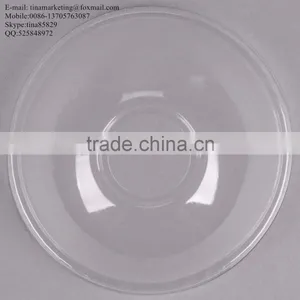 Custom Disposable PS Plastic Clear Dome Lid With Hole for Clod Drink Cup thumbnail-5