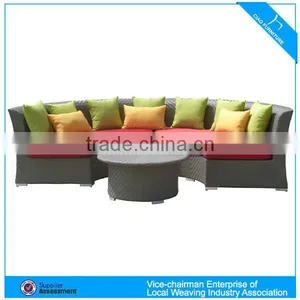 CF638 Outdoor Half Round Rattan Sofa thumbnail-1