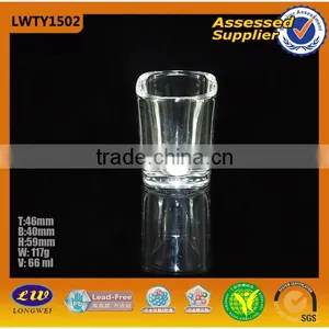 Mini Clear Double Wall Glass Cup thumbnail-1