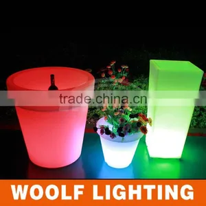 2014 Hot Waterproof IP68 Customized Plastic LED Round Ice Bucket thumbnail-3