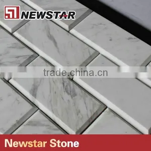 Newstar White Carrara Backsplash Marble Subway Tile Bthroom Mosaic thumbnail-1