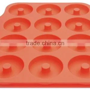 12 Cavity Silicone Donut Mold, Silicone Donut Pan thumbnail-1