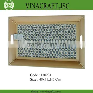 Cheap Brown Bamboo Tray thumbnail-3