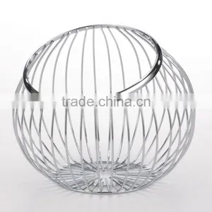 Wholesale Hot Sale Semicircle Stainless Steel Fruit Basket,Fruit Basket BSCI thumbnail-2