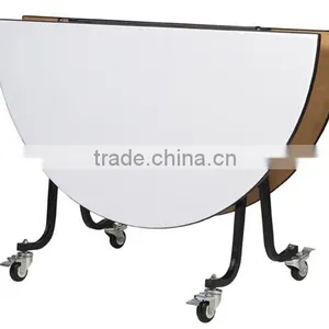 Movable Round Banquet Table With Wheels QZ6091S thumbnail-2