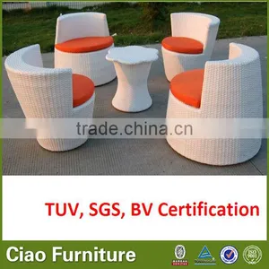 CIAO, Wicker Colorful Coffee Set, 1table and 4 Chairs thumbnail-1