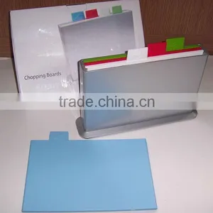 100% BPA Free 4pcs Index Chopping Board/Cutting Board Set thumbnail-1