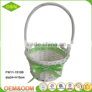 Wholesale High Quality Handmade Cheap Bulk Chic Vintage Empty Woven Wicker Gift Basket thumbnail-4