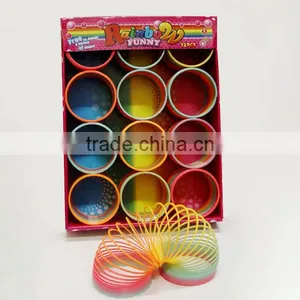 Colorful Plastic Rainbow Spring Educational Classic Toys for Kids/promotional Toys Raibow Circle thumbnail-1