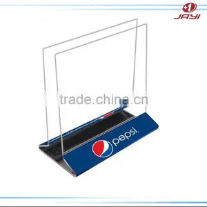 Custom Made Acrylic Acrylic Slanted Sign Holder With Suction Cups thumbnail-2