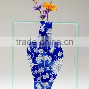 Wholesale Customized Chinese Classic Style Perspex Plexiglass Acrylic Flower Vase thumbnail-1