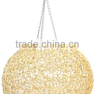 Handmade Rattan Candle Lantern / Antique Classical Homemade Candle Rattan Lantern thumbnail-1