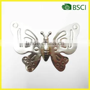 YS15B030 Butterfly Wrought Iron Tree Wall Decoration Parts for Plant Decoration thumbnail-1
