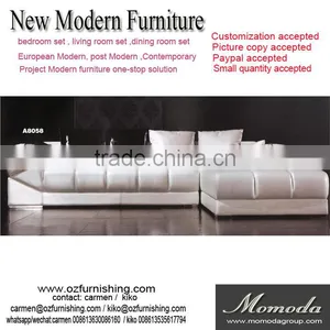 JR8058 Newest Comfortable Oranger Color Italian Leather Sofa For Living Room Designs thumbnail-1