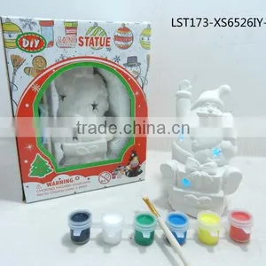 Diy Paint Design Ceramic Snowman Statue thumbnail-5