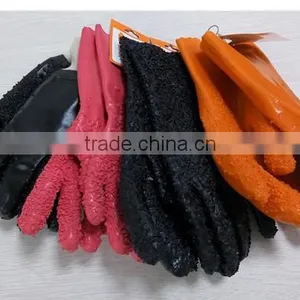 DDSAFETY Construction Safety Working Pvc Gloves With Acrylic Boa Liner thumbnail-4