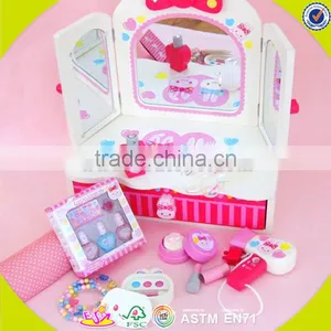 Wholesale Baby Wooden Dresser Play Set Toy, High Quality Kids Wooden Dresser Toy, Cheap Wooden Kitchen Play Set W10D015 thumbnail-3