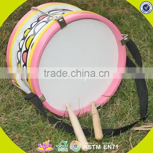 Wholesale Simple Style Wooden Toy Double Drums Funny Wooden Toy Double Drums for Toddlers W07J004 thumbnail-6