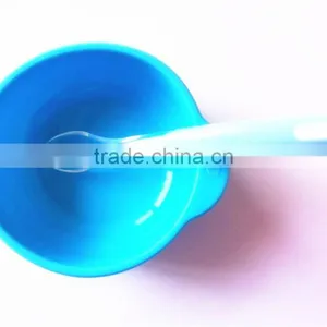 Popular Round Shape Silicone Bowl ,baby Feeding Silicone Bowl and Spoon New Arrival thumbnail-1