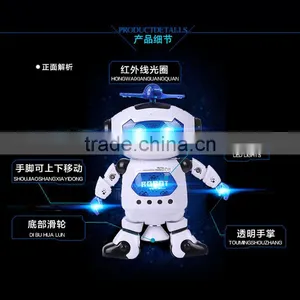L00155 2017 Hot Sale Kids Plastic Toys Super Robot Soldier Powerful Rotary Function Music With Light thumbnail-4