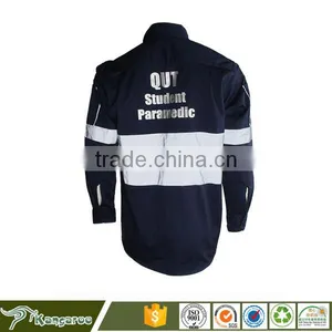 Breathable Reflective Safety Work Shirts With Reflective Tape thumbnail-2