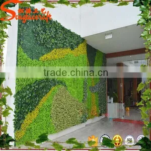 2015 Hot Sale Artificial Grass Wall Decor Plastic Gras Wall and Hanging Vertical Green Wall for Plant System Flower thumbnail-1